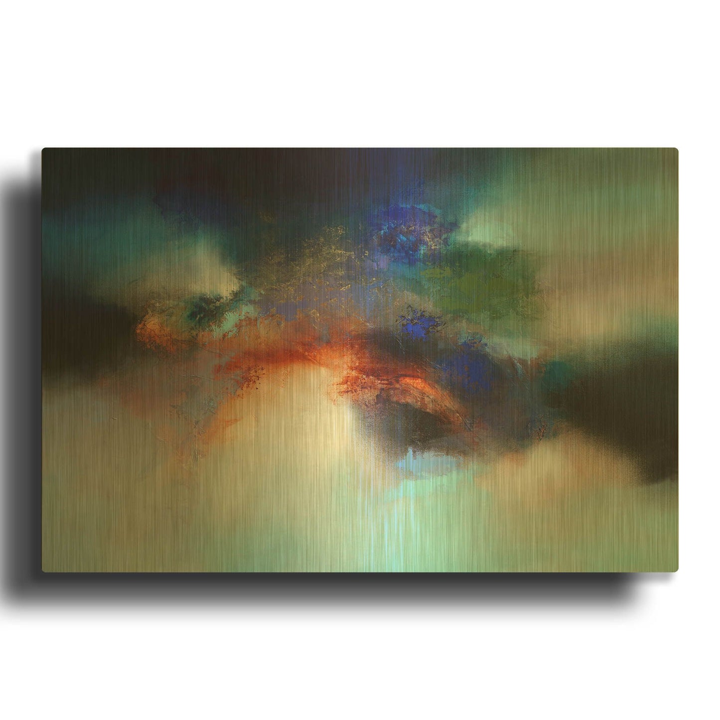 'Distant shores' By Eelco Maan Gold Metal Wall Art