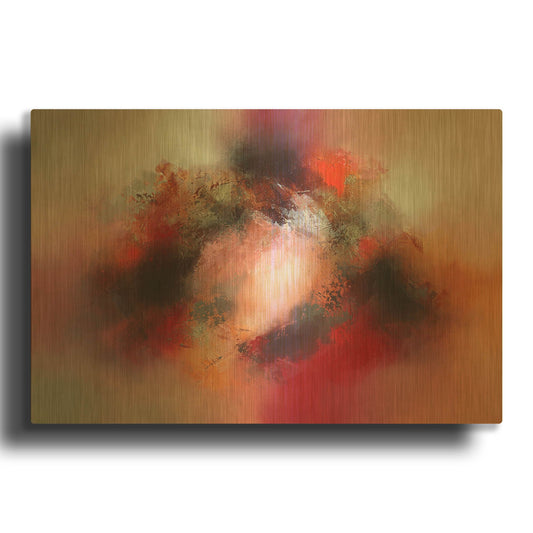 'Axis' By Eelco Maan Gold Metal Wall Art