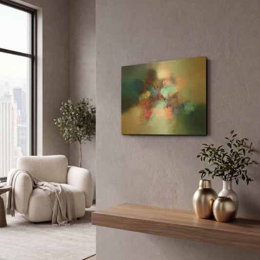 'Arcadia' By Eelco Maan Gold Metal Wall Art