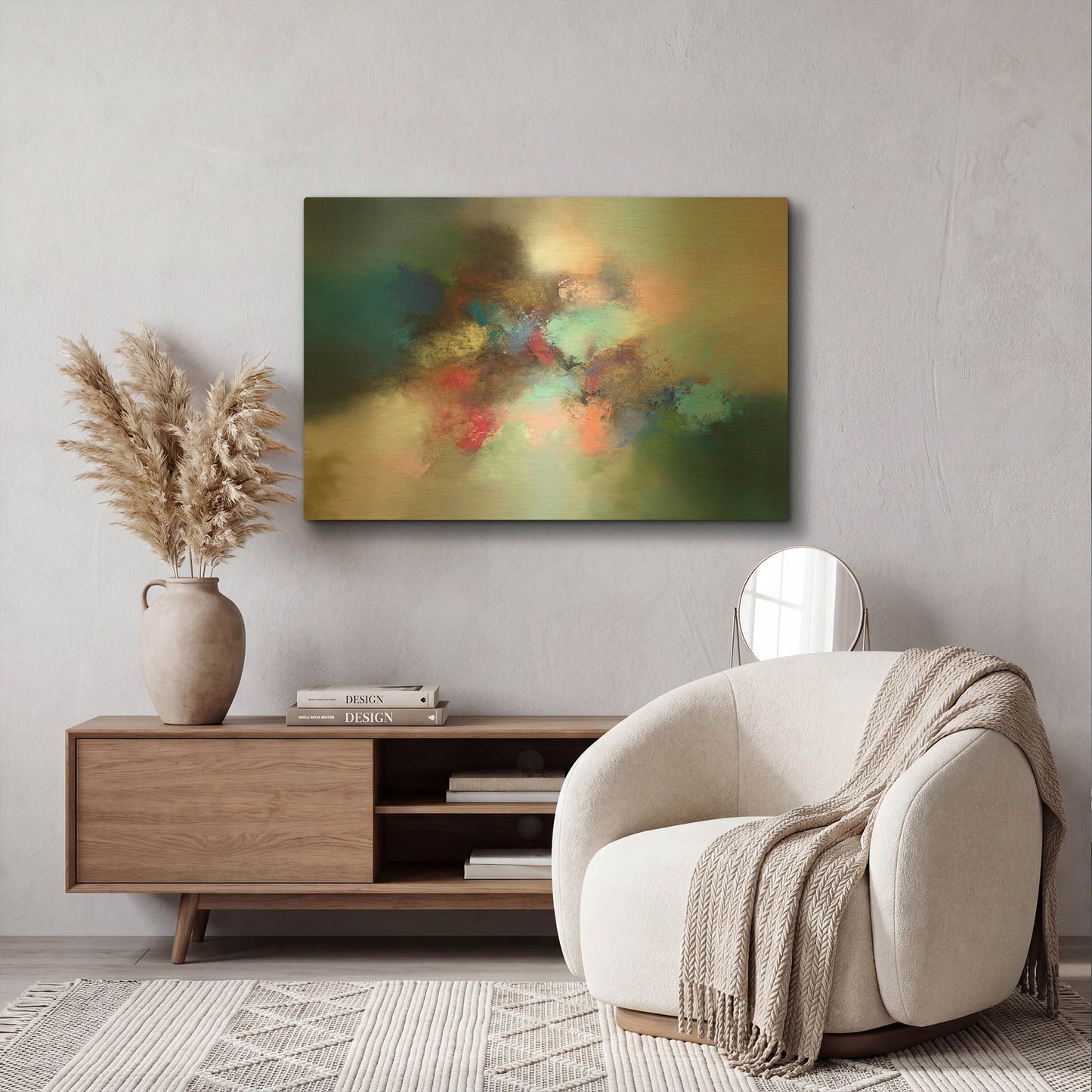 'Arcadia' By Eelco Maan Gold Metal Wall Art