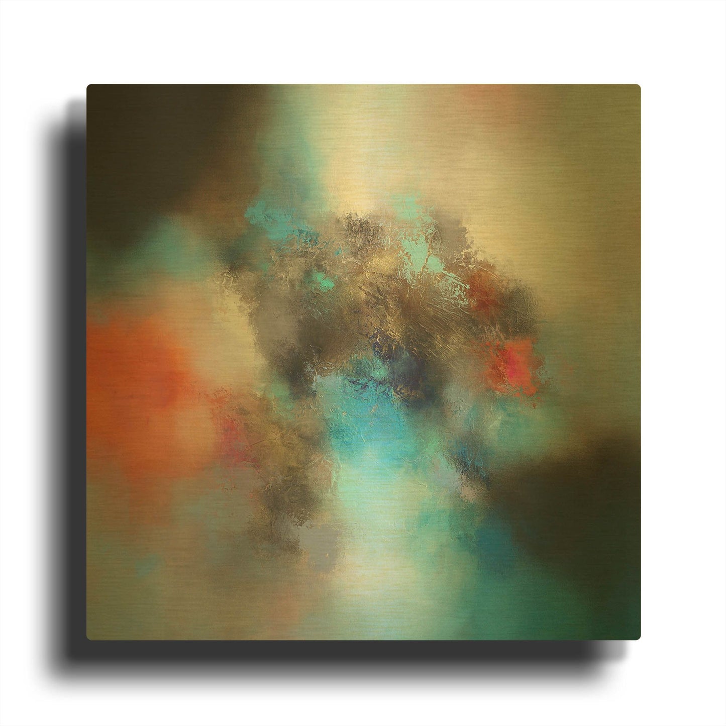 'Aeolus' By Eelco Maan Gold Metal Wall Art