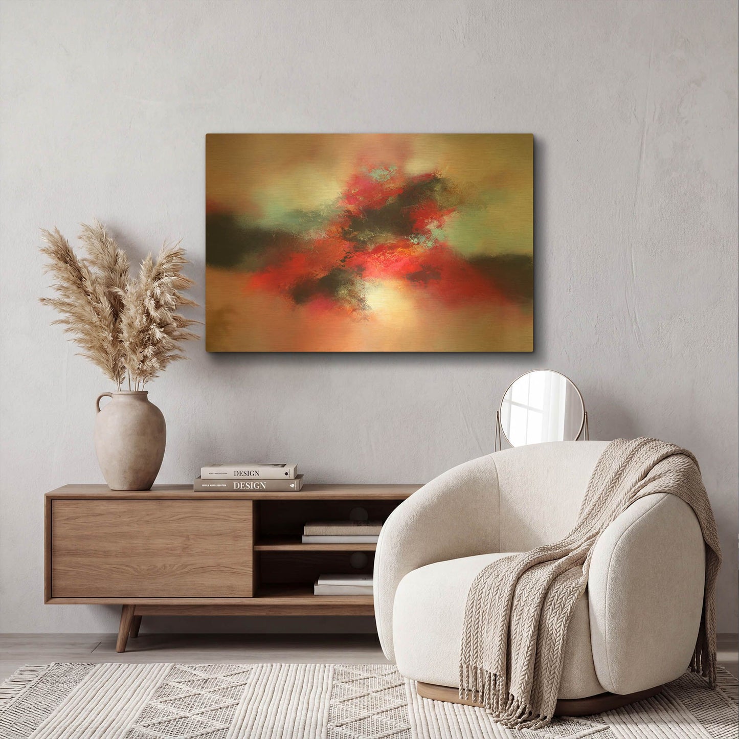 'Above and beyond' By Eelco Maan Gold Metal Wall Art