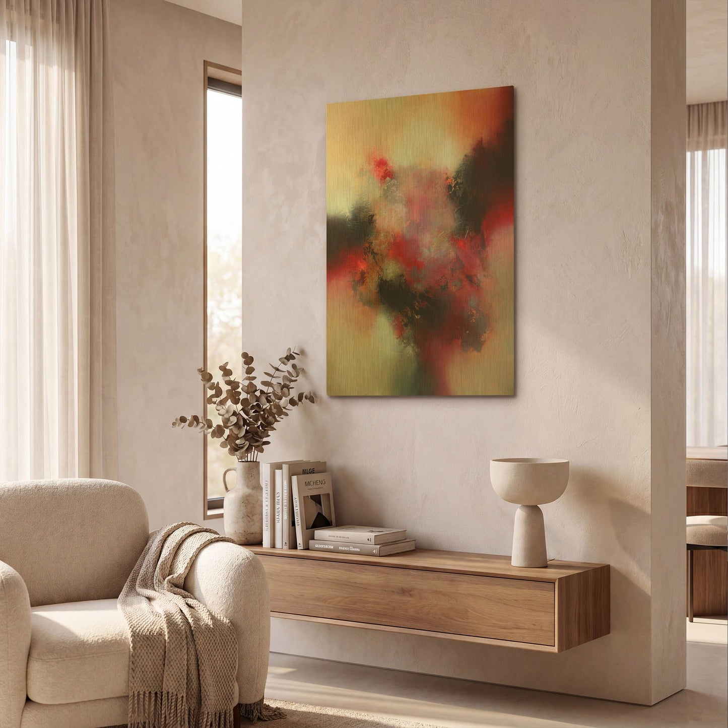 'Up from Eden' By Eelco Maan Gold Metal Wall Art