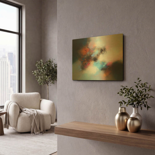 'Sweet fragile equilibrium' By Eelco Maan Gold Metal Wall Art