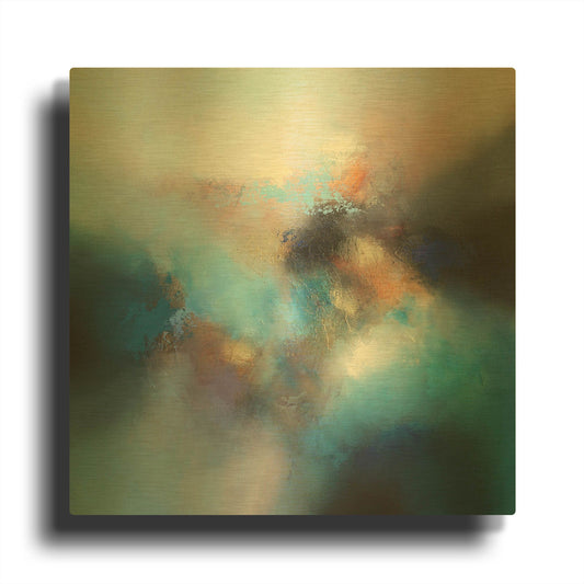 'Pacific' By Eelco Maan Gold Metal Wall Art