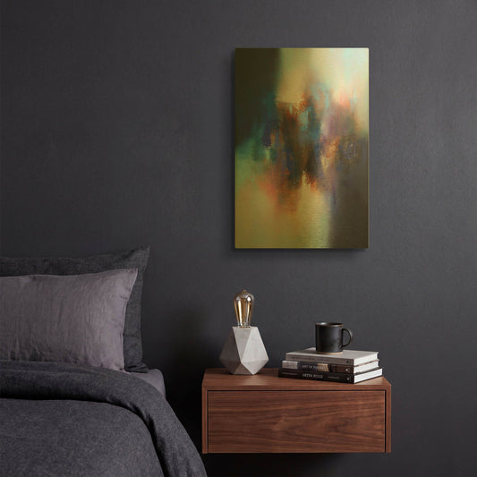 'Memory lane' By Eelco Maan Gold Metal Wall Art