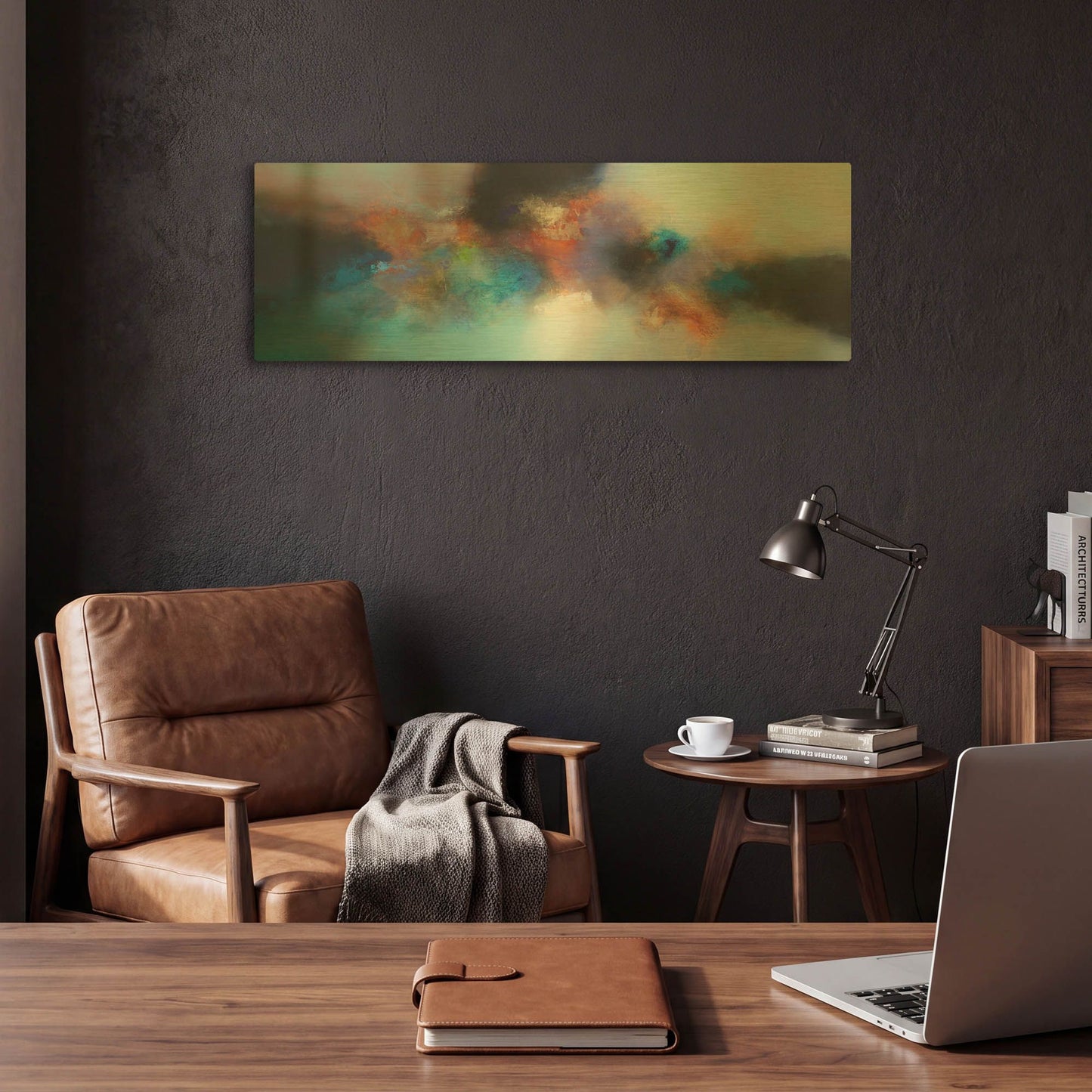 'Homeward journey' By Eelco Maan Gold Metal Wall Art