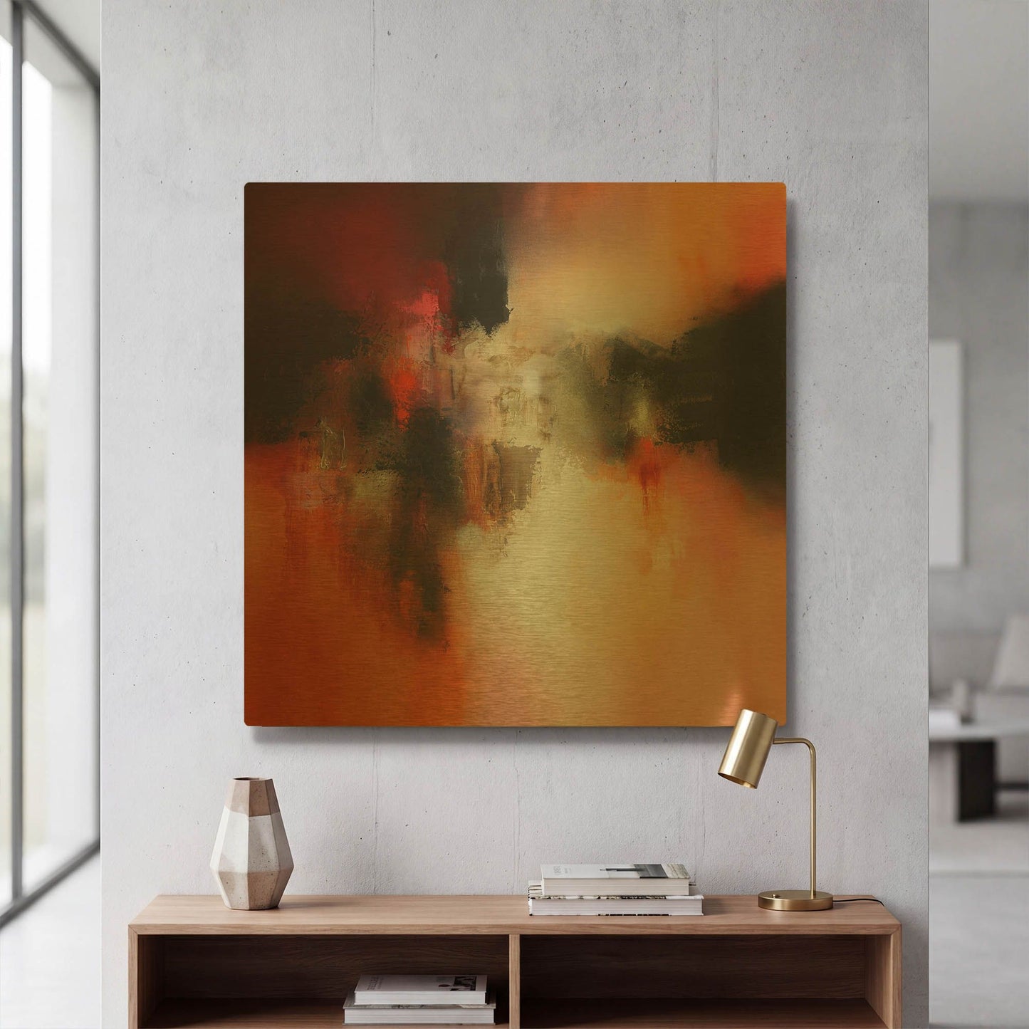 'Endless' By Eelco Maan Gold Metal Wall Art