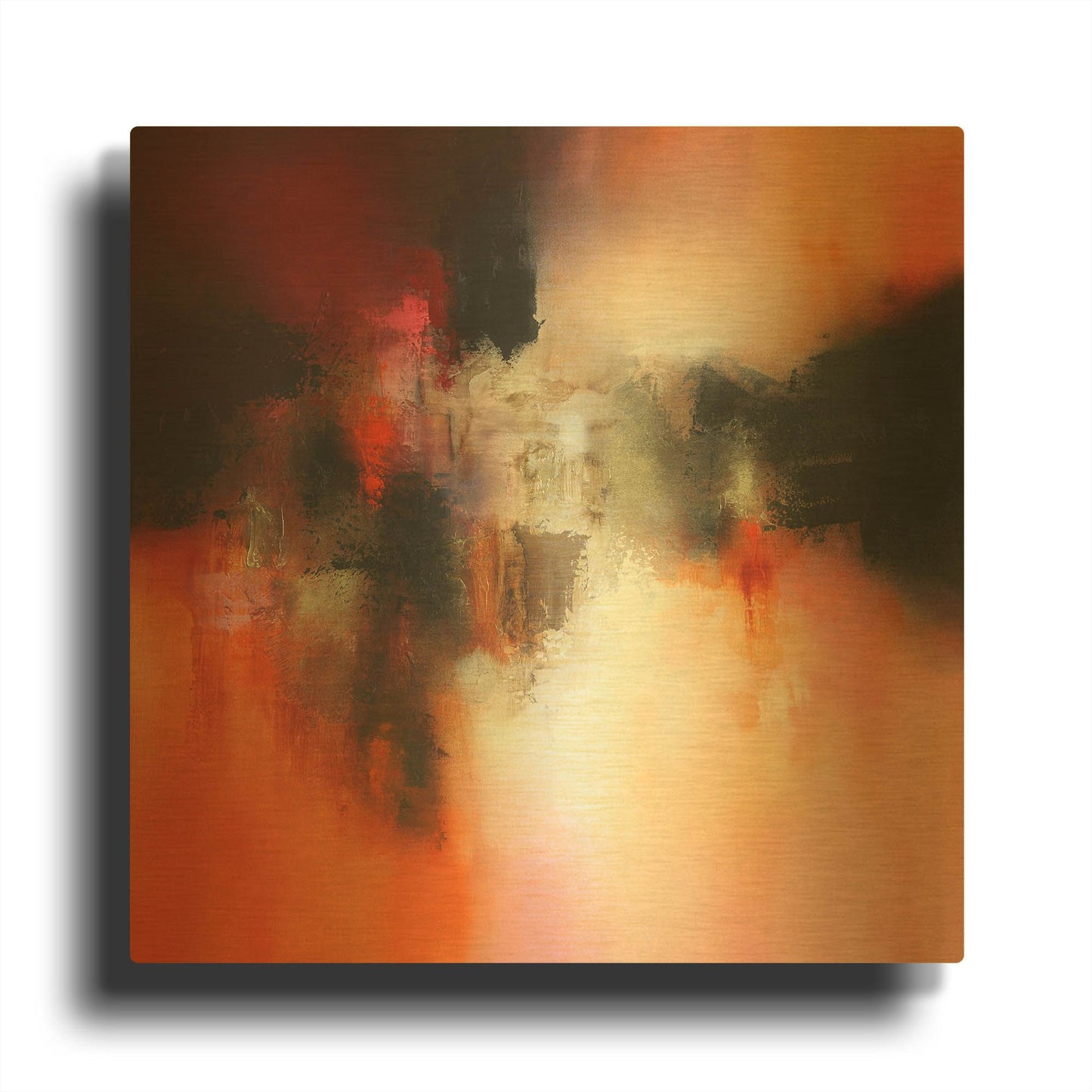 'Endless' By Eelco Maan Gold Metal Wall Art