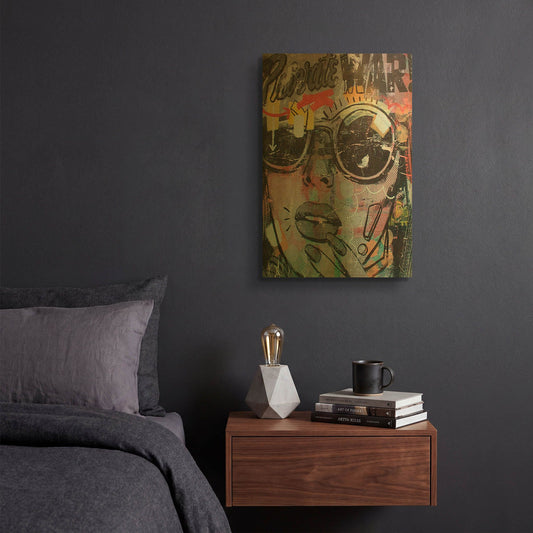 'Private War' By Dan Monteavaro Gold Metal Wall Art
