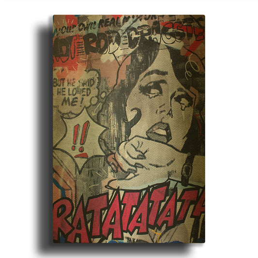 'Hot Rod' By Dan Monteavaro Gold Metal Wall Art