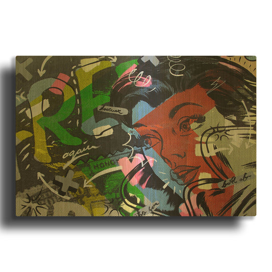 'Free Again' By Dan Monteavaro Gold Metal Wall Art