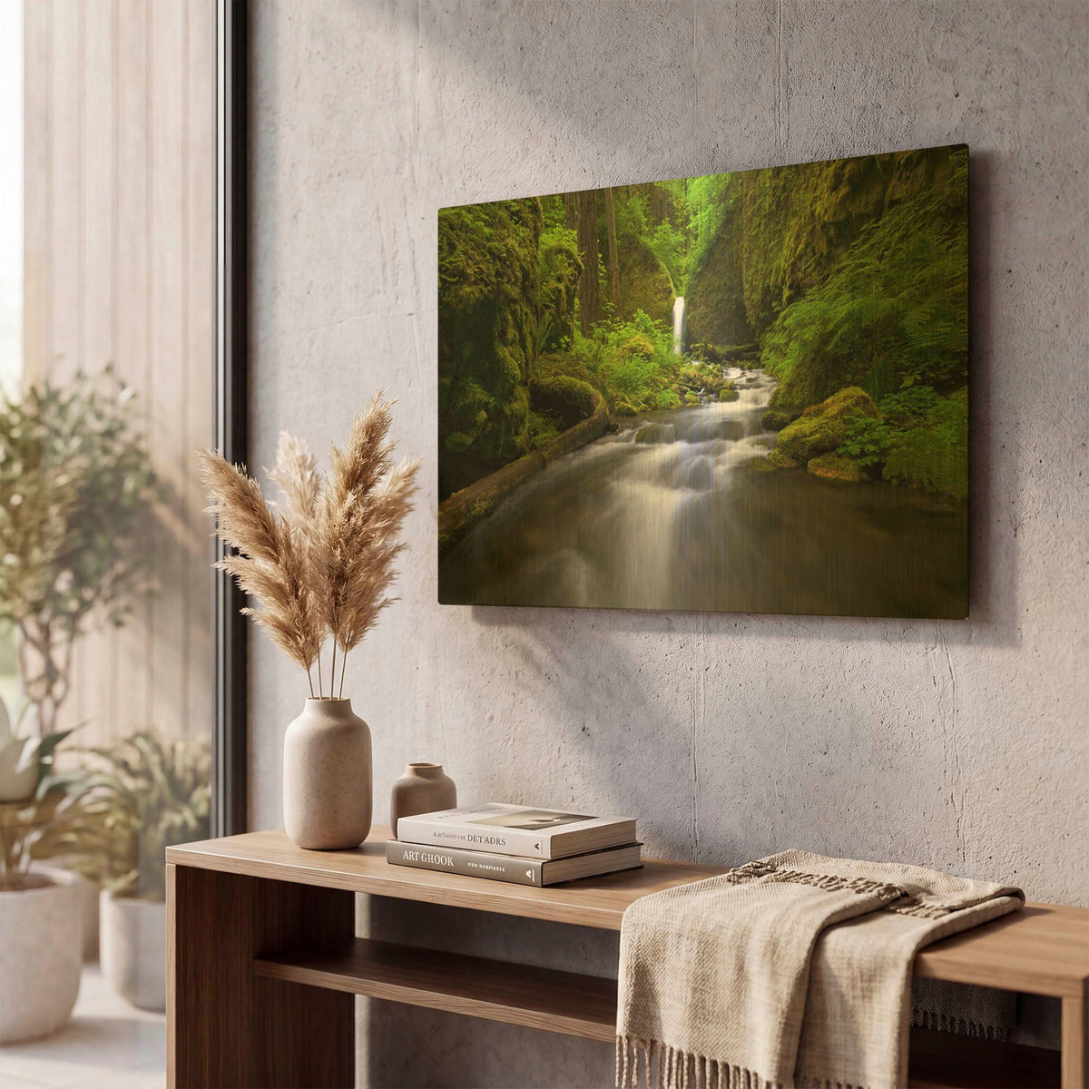'Lushnes' By Jesse Estes Gold Metal Wall Art