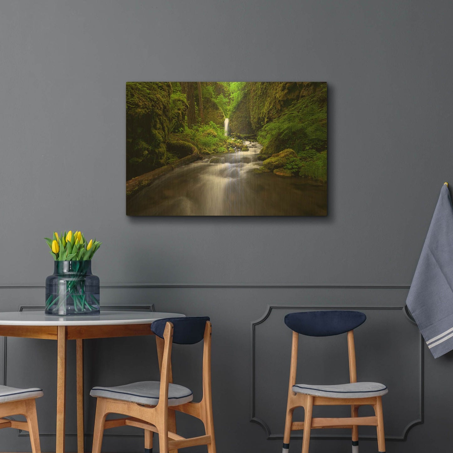 'Lushnes' By Jesse Estes Gold Metal Wall Art