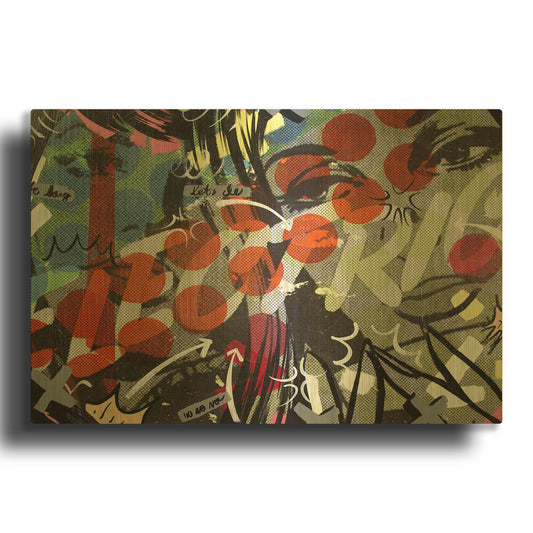 'Electric' By Dan Monteavaro Gold Metal Wall Art