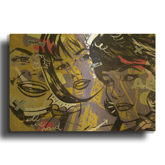 'Anything We Said' By Dan Monteavaro Gold Metal Wall Art