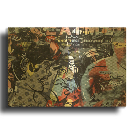 'Acclaimed' By Dan Monteavaro Gold Metal Wall Art