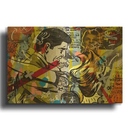 'Yes You' By Dan Monteavaro Gold Metal Wall Art