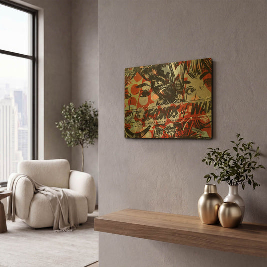 'Three Seconds' By Dan Monteavaro Gold Metal Wall Art