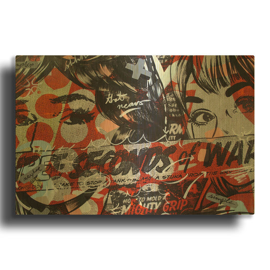 'Three Seconds' By Dan Monteavaro Gold Metal Wall Art