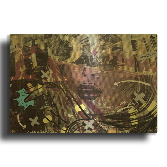 'Sometimes Free' By Dan Monteavaro Gold Metal Wall Art