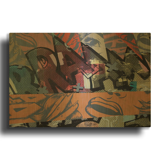 'Loud Noises' By Dan Monteavaro Gold Metal Wall Art