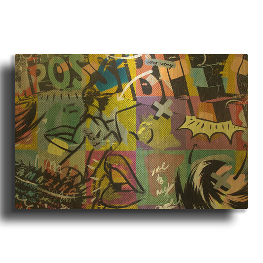 'IMPOSSIBLE' By Dan Monteavaro Gold Metal Wall Art