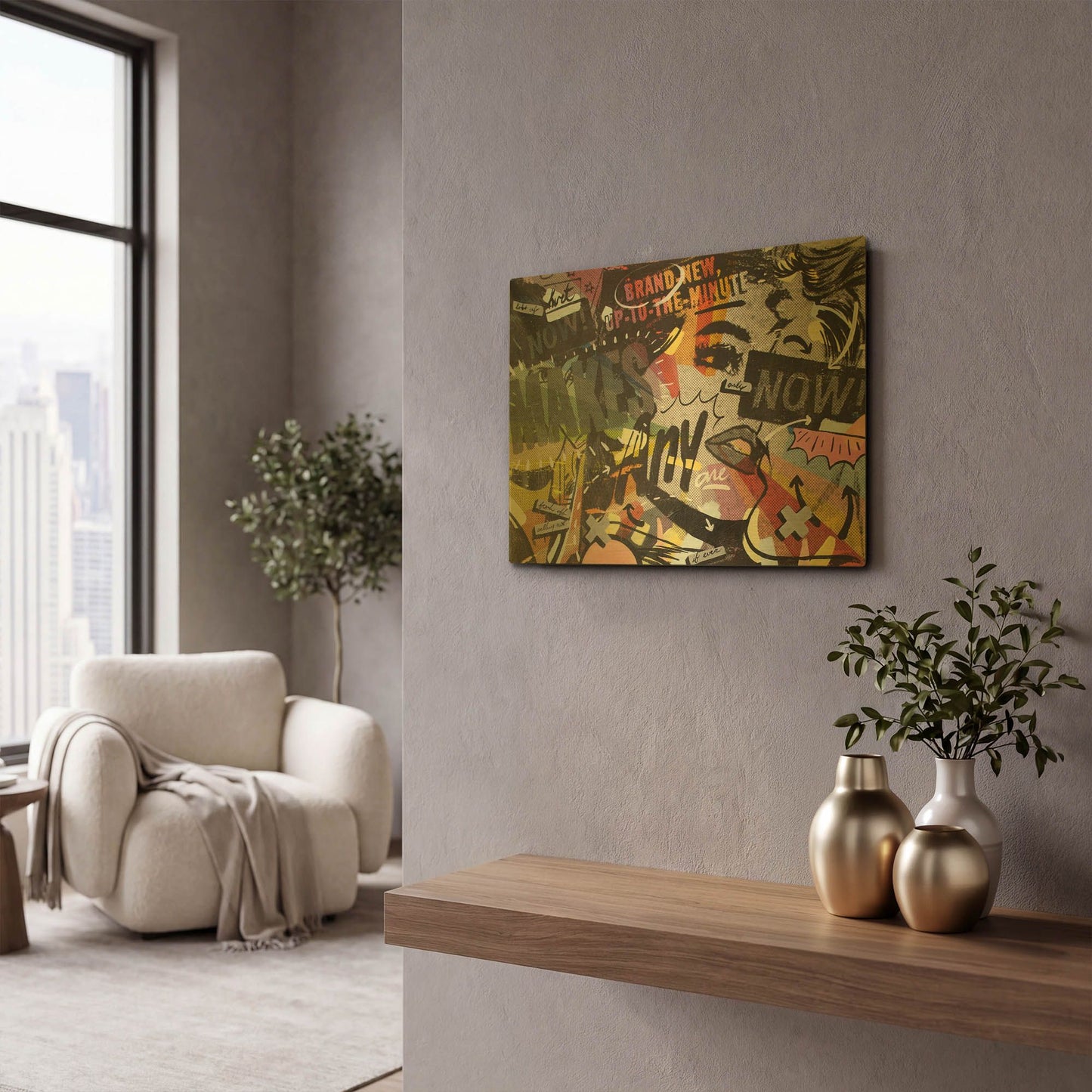 'Anyone Now' By Dan Monteavaro Gold Metal Wall Art