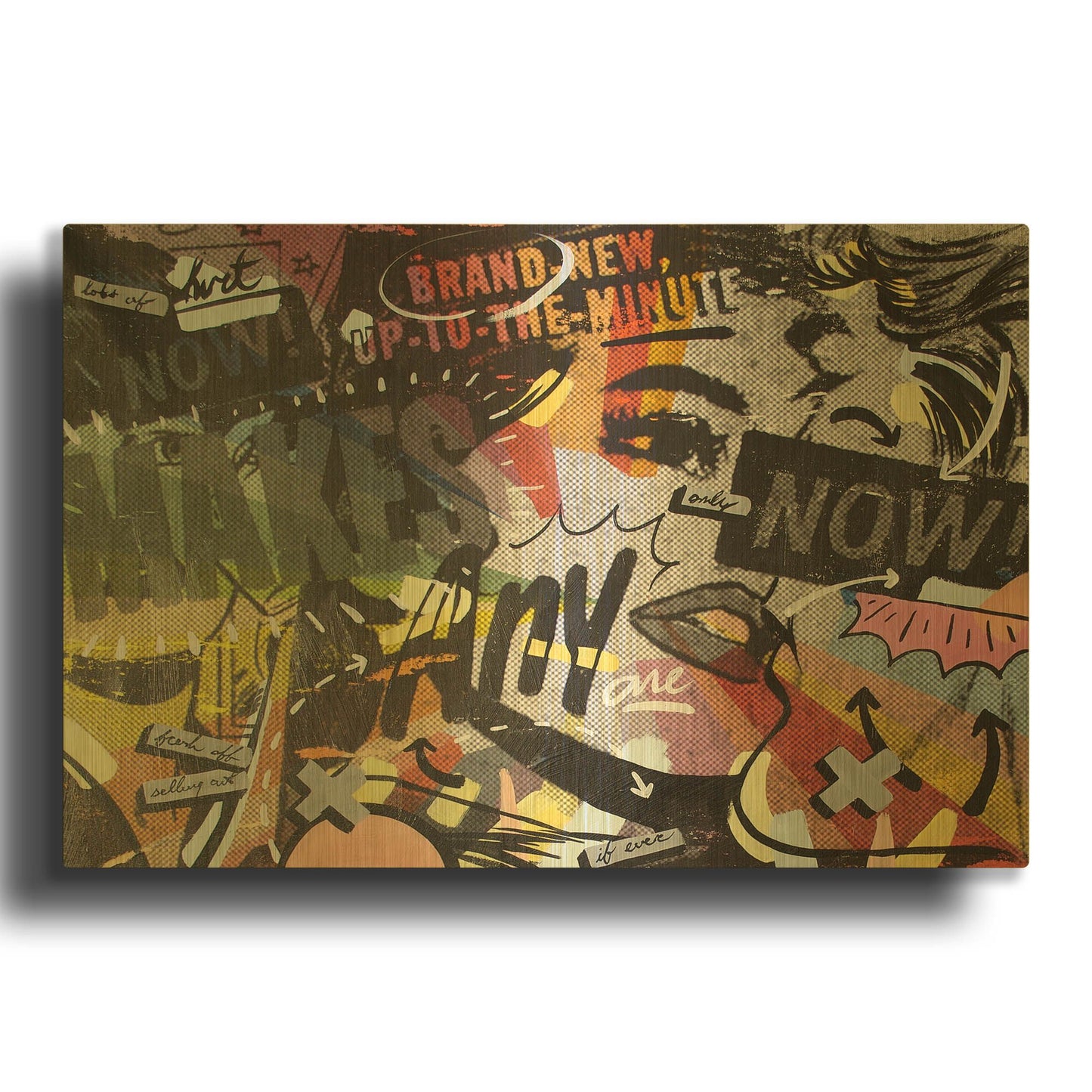 'Anyone Now' By Dan Monteavaro Gold Metal Wall Art
