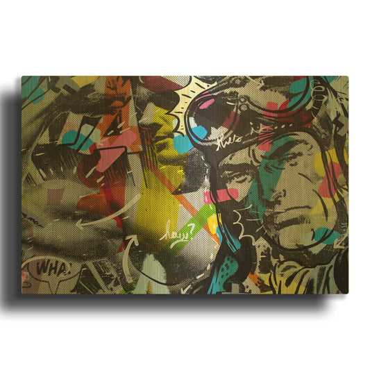 'Strongman' By Dan Monteavaro Gold Metal Wall Art