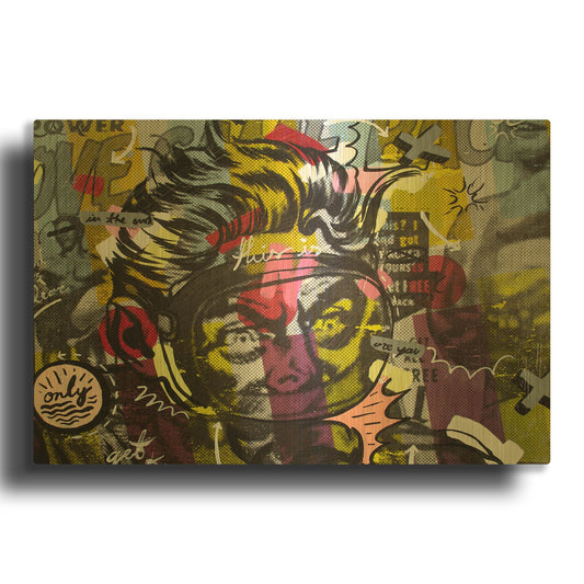 'Only Love' By Dan Monteavaro Gold Metal Wall Art