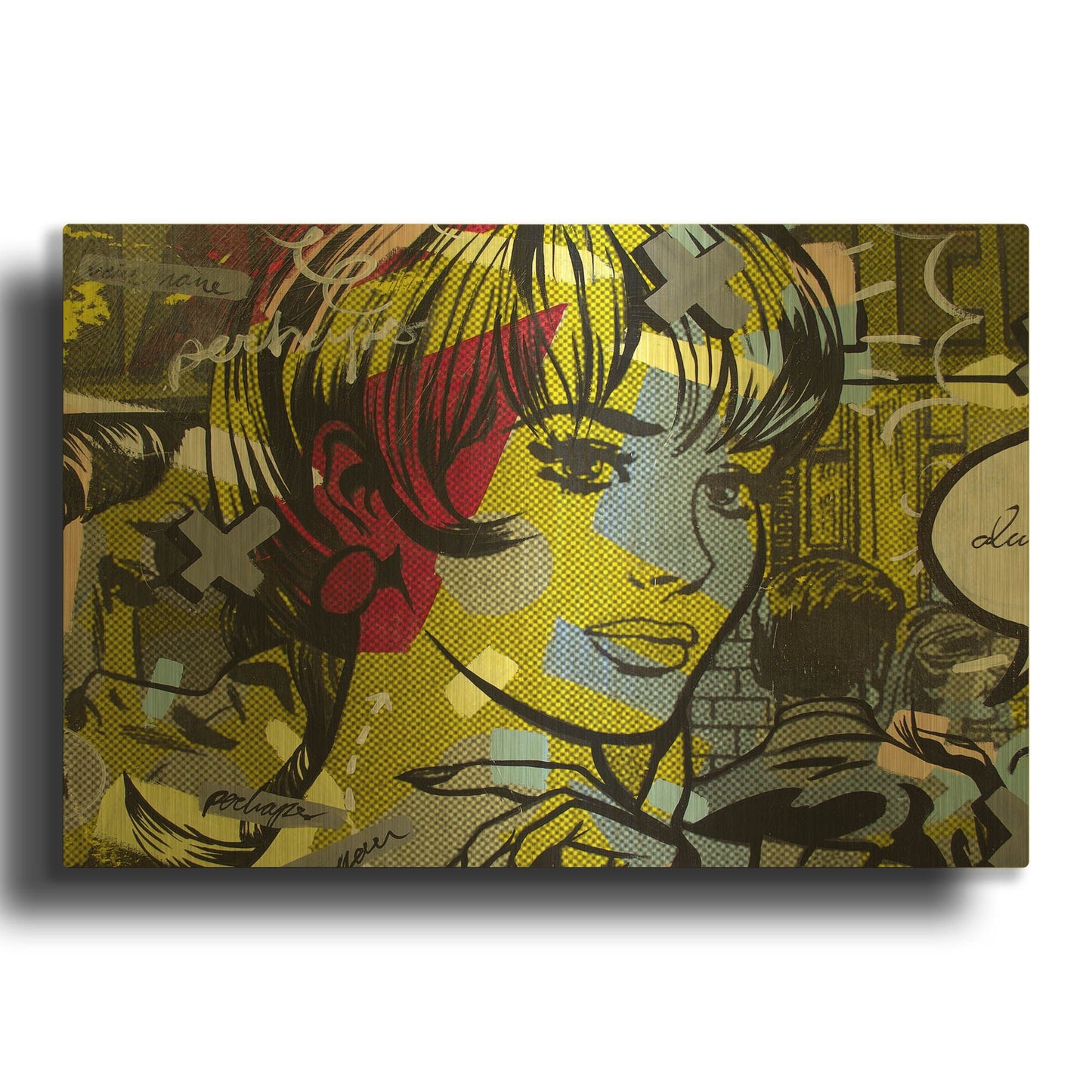 'Man Hunter' By Dan Monteavaro Gold Metal Wall Art