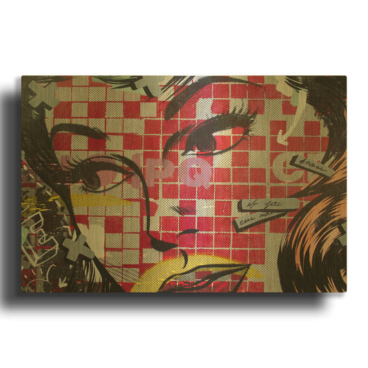 'If You Can' By Dan Monteavaro Gold Metal Wall Art