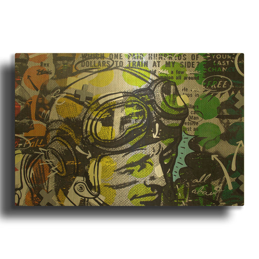 'He Man' By Dan Monteavaro Gold Metal Wall Art