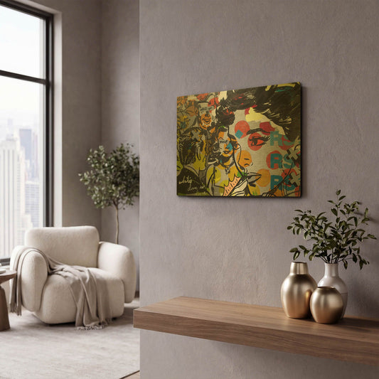 'Dinner PA' By Dan Monteavaro Gold Metal Wall Art