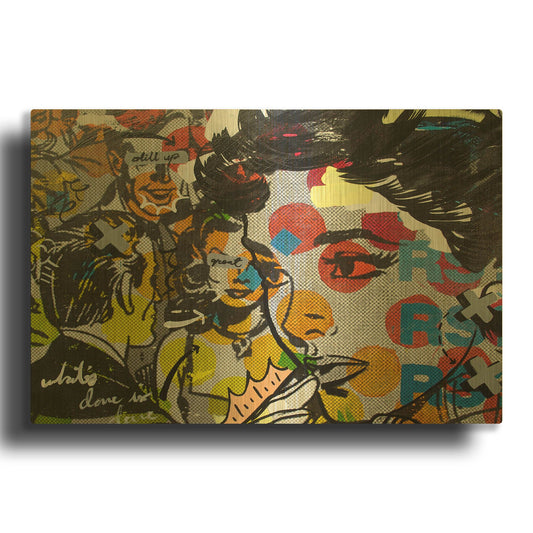 'Dinner PA' By Dan Monteavaro Gold Metal Wall Art