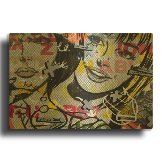 'Apologies' By Dan Monteavaro Gold Metal Wall Art