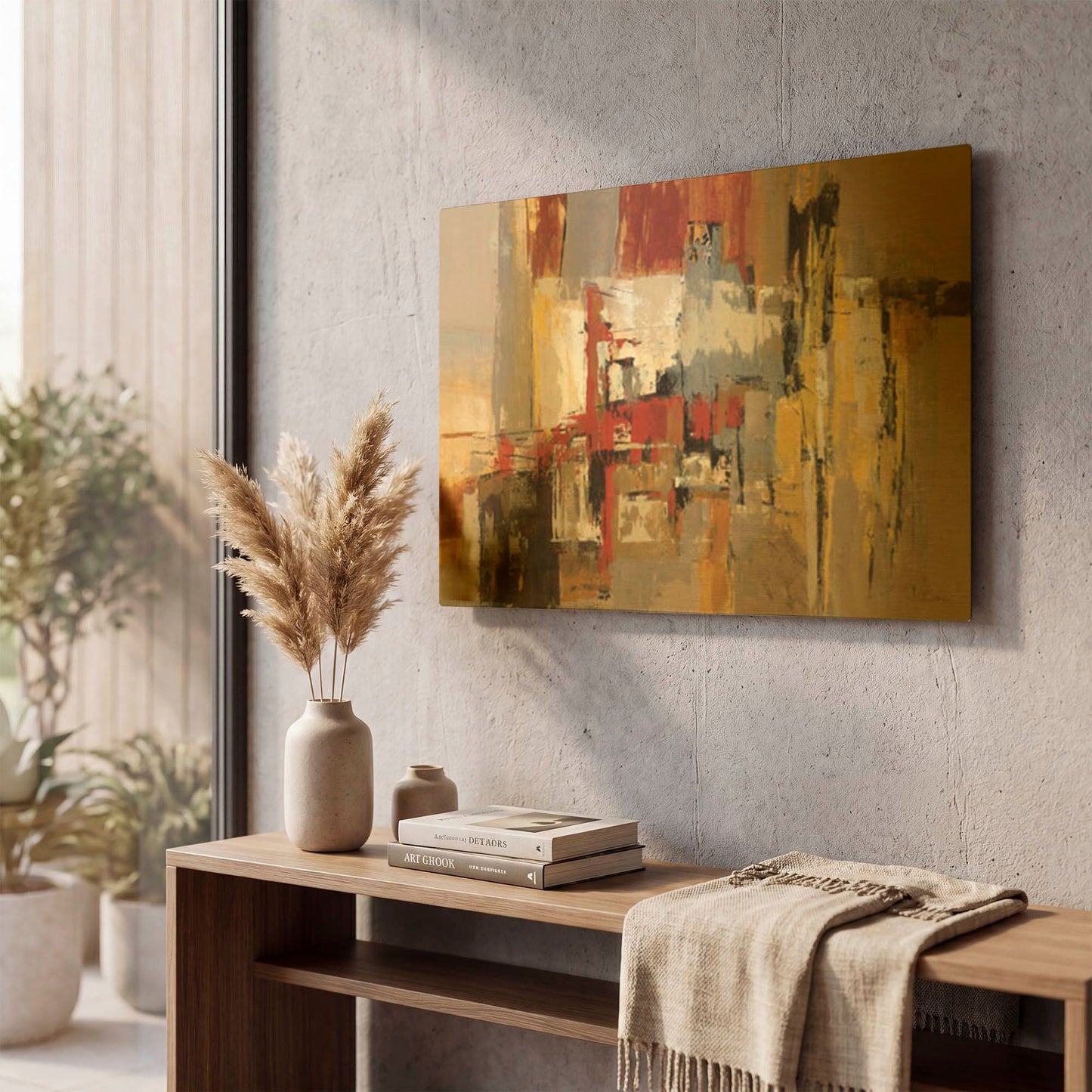 'Melody For Guitar And Sax' By Silvia Vassileva Gold Metal Wall Art