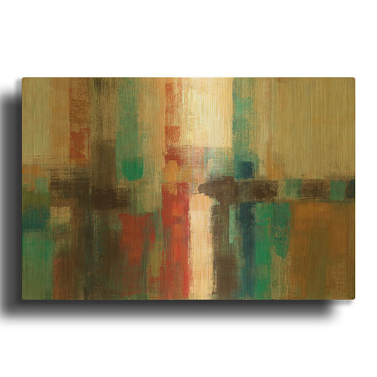 'Aqua Horizon' By Silvia Vassileva Gold Metal Wall Art