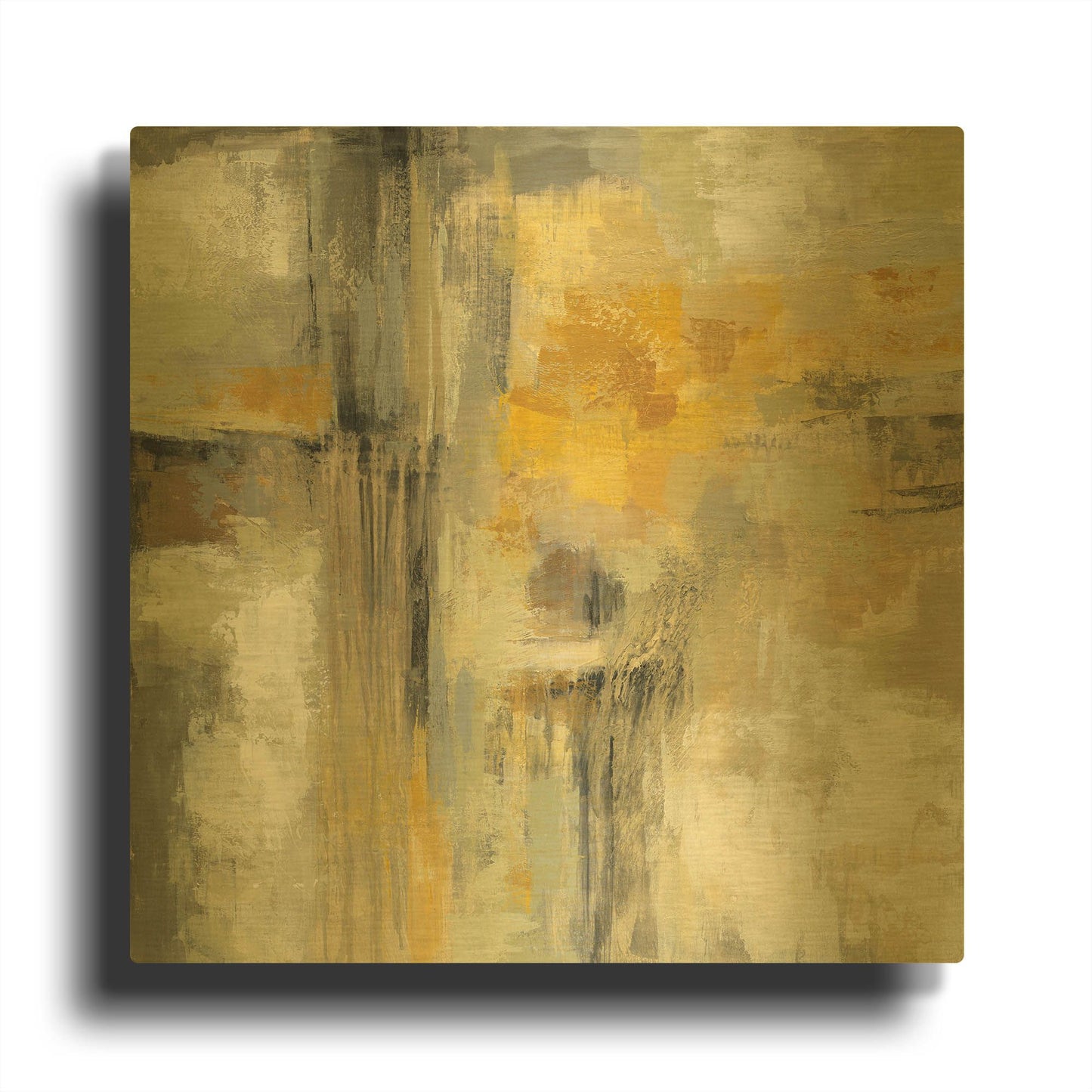 'Sun and Rain' By Silvia Vassileva Gold Metal Wall Art