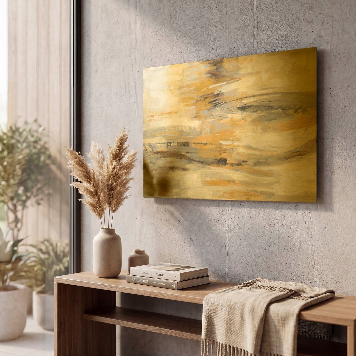 'Golden Dust' By Silvia Vassileva Gold Metal Wall Art