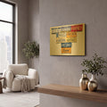 'Warhol Shaking Hand' By Gregory Constantine Gold Metal Wall Art