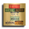 'Ustinov Botticelli Working 4 Vogue' By Gregory Constantine Gold Metal Wall Art