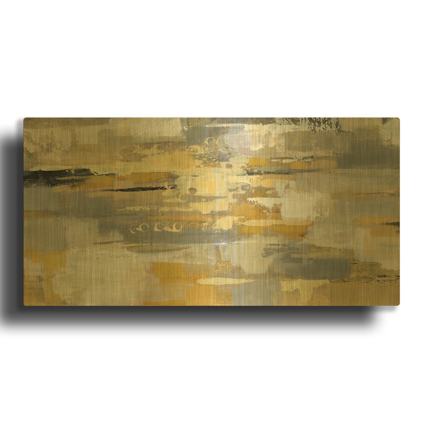 'Urban Walkway' By Silvia Vassileva Gold Metal Wall Art