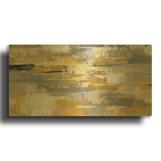 'Urban Walkway' By Silvia Vassileva Gold Metal Wall Art