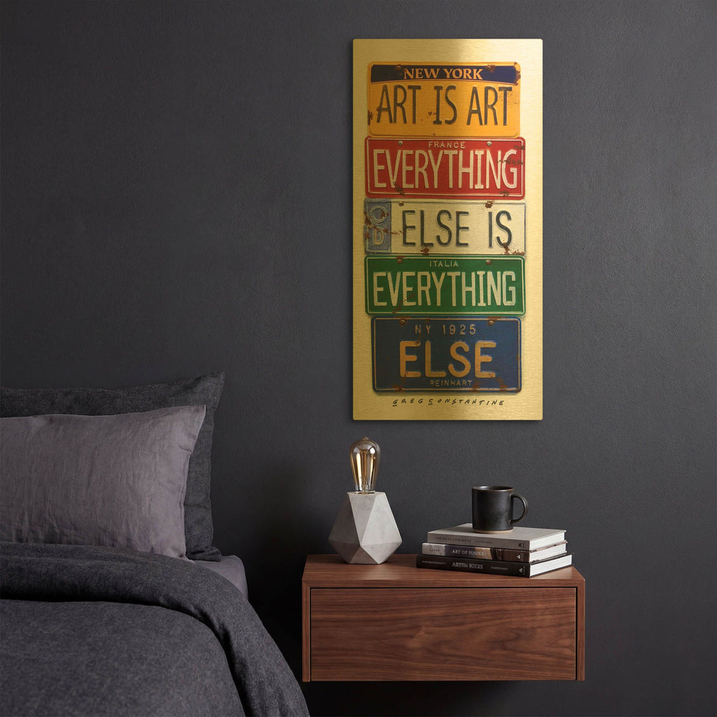 'Reinhardt Everything Else' By Gregory Constantine Gold Metal Wall Art
