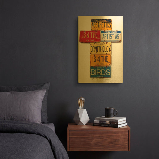 'Newman Aesthetics 4 The Artist' By Gregory Constantine Gold Metal Wall Art