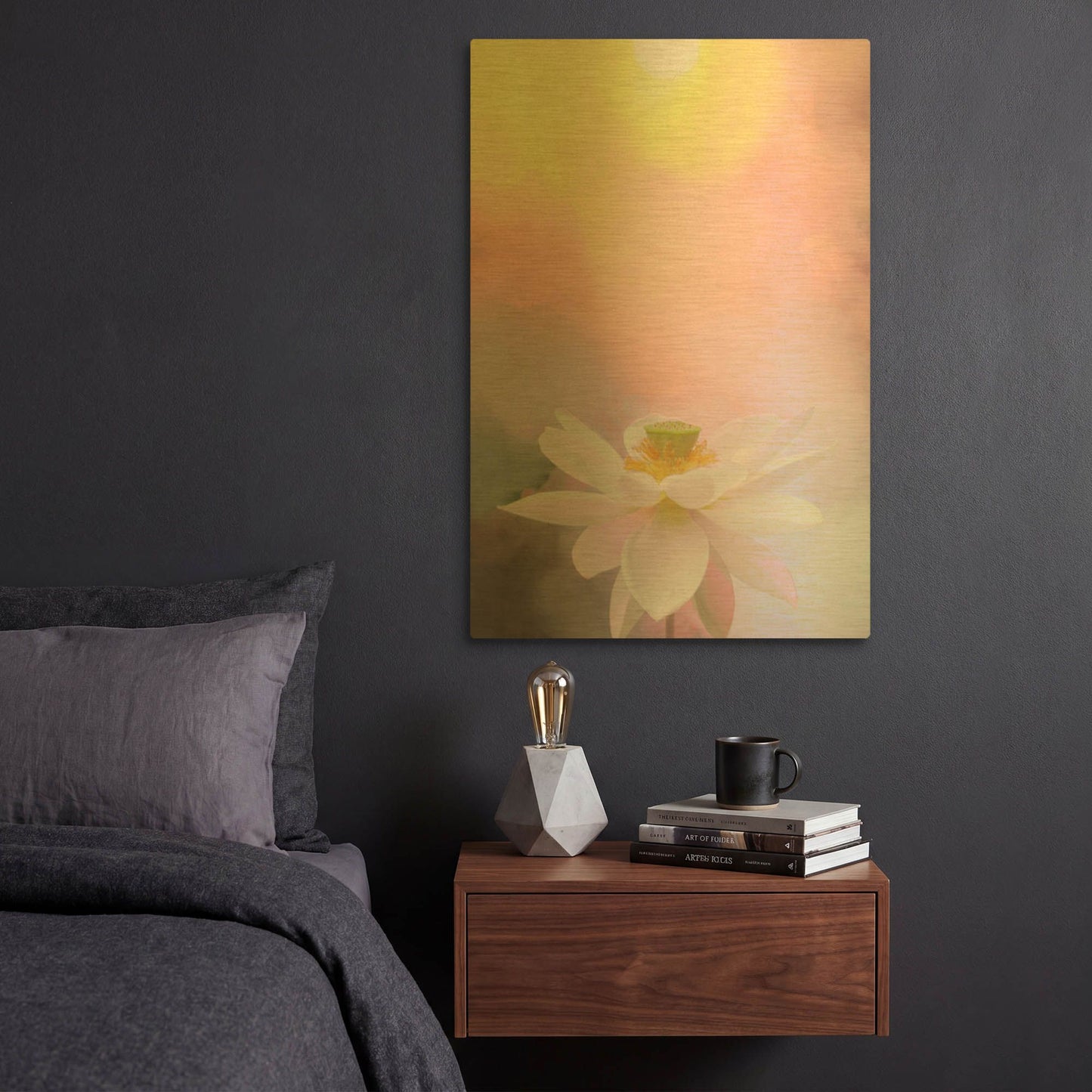 'Beauty at Dawn' By Bahman Farzad Gold Metal Wall Art