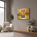 'Chagall B A Bad Artist' By Gregory Constantine Gold Metal Wall Art