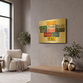 'Bennett Good Taste' By Gregory Constantine Gold Metal Wall Art